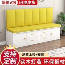 Cassette Dining Room Home Solid Wood Sofa Stool Mall Locker Softpack Cassette small family Type sofa Accommodating Balcony Cabinet