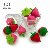 Kindergarten food model spot non-woven fruit strawberry finished parent-child homework simulation fruit early childhood teaching aids