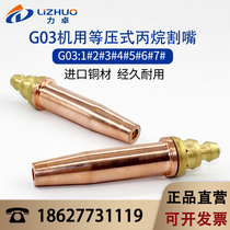 G03 Isobaric cutting nozzle Propane cutting nozzle Flame cutting machine cutting nozzle machine propane cutting nozzle Gas machine cutting nozzle