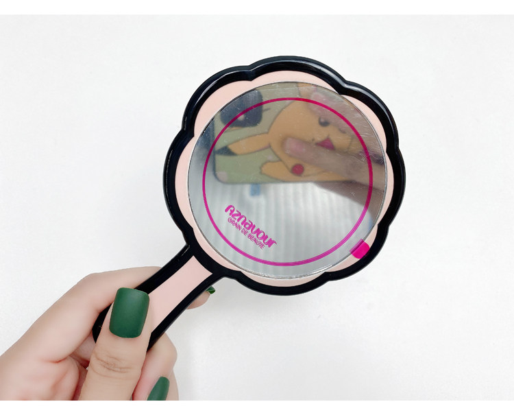 Зеркало 韩国进口grain de beaute饰品甜美粉色花朵小镜子随身镜化妆镜