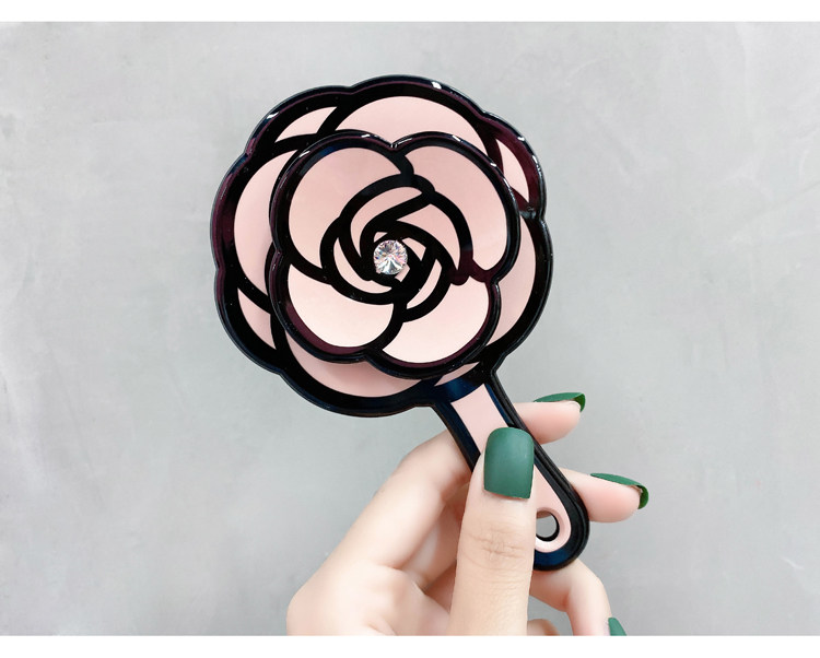 Зеркало 韩国进口grain de beaute饰品甜美粉色花朵小镜子随身镜化妆镜