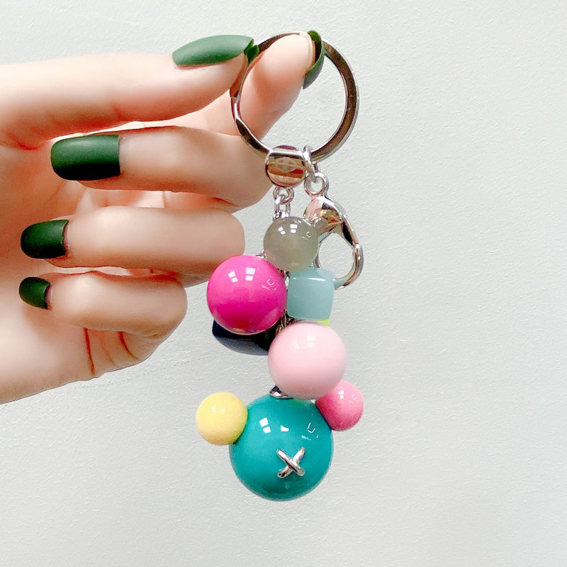 Brand Az Genuine Acetate Mickey Keychain Key Ring Bag Pendant Korean Imported Accessories Cute Brand Az Genuine Acetate Mickey Keychain Key Ring Bag Pendant Korean Imported Accessories Cute