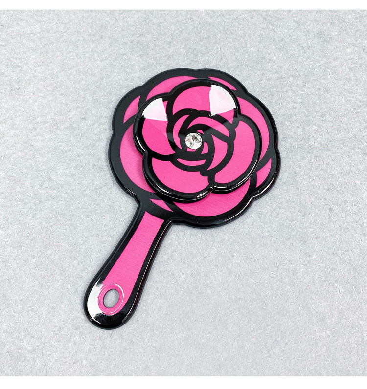 Зеркало 韩国进口grain de beaute饰品甜美粉色花朵小镜子随身镜化妆镜