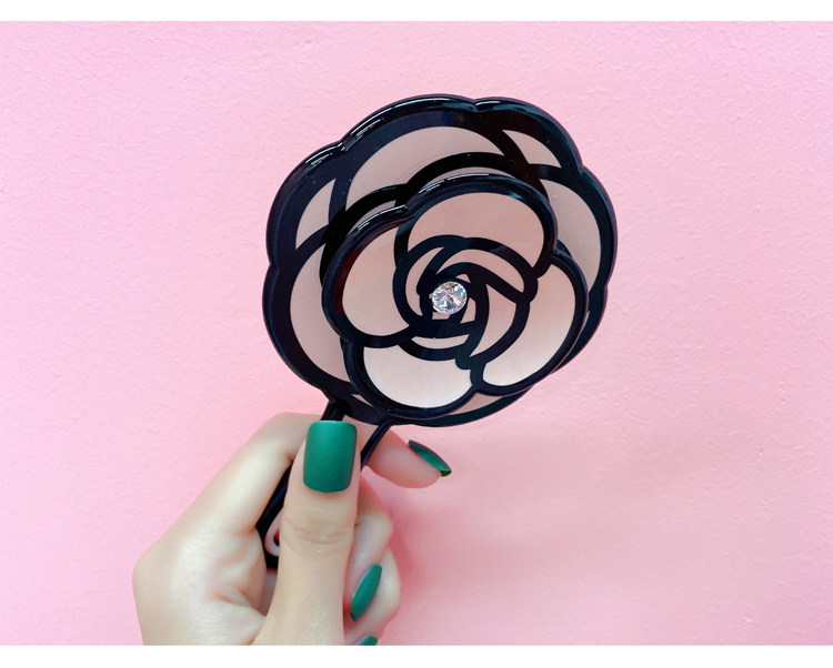 Зеркало 韩国进口grain de beaute饰品甜美粉色花朵小镜子随身镜化妆镜