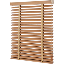 Mehr-resistant wooden shutter curtain solid wood woody 100-page shading lifting roller shutter bedroom living room office home