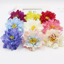 Simulated lasagna chrysanthemum flower flower flower flower head DIY handmade garland costume scene decoration flower
