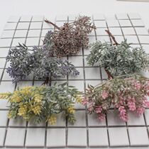 DIY simulation plastic flower plastic leaf accessories artificial plant pastoral flower pot decoration fake flower succulent plant