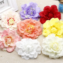 Dahlia simulation flower multi-color diy flower head hat flower shoes flower decoration Flower home furnishings flower arrangement flower art