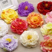 DIY simulation large peony flower silk headdress clothes bag decoration flower flower art photography props wholesale 12CM