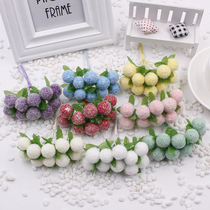 Fake flower DIY handmade wreath material candy color simulation cute cartoon PE foam ball Bouquet decoration accessories