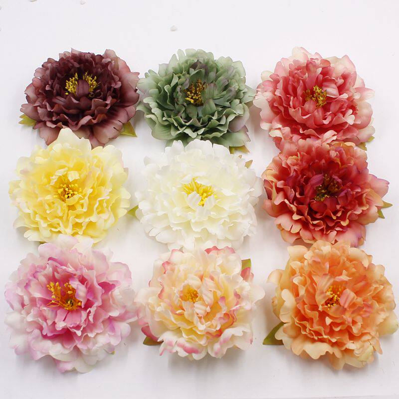 2018 new emulated peony flowers wedding celebration items silk flower simulation flowers DIY shoes bonnet chest flower head shooting props