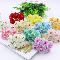 1 bunch 6 diy handmade wreath material small plum sunflower simulation cloth bouquet Bouquet decoration