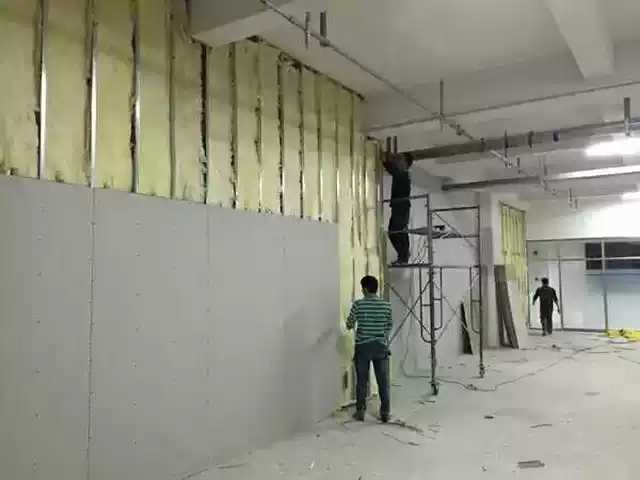 Hangzhou Light Steel Dragon Plaster Plate Partition Wall Wall Backing Clean Plate Ceiling Construction Press