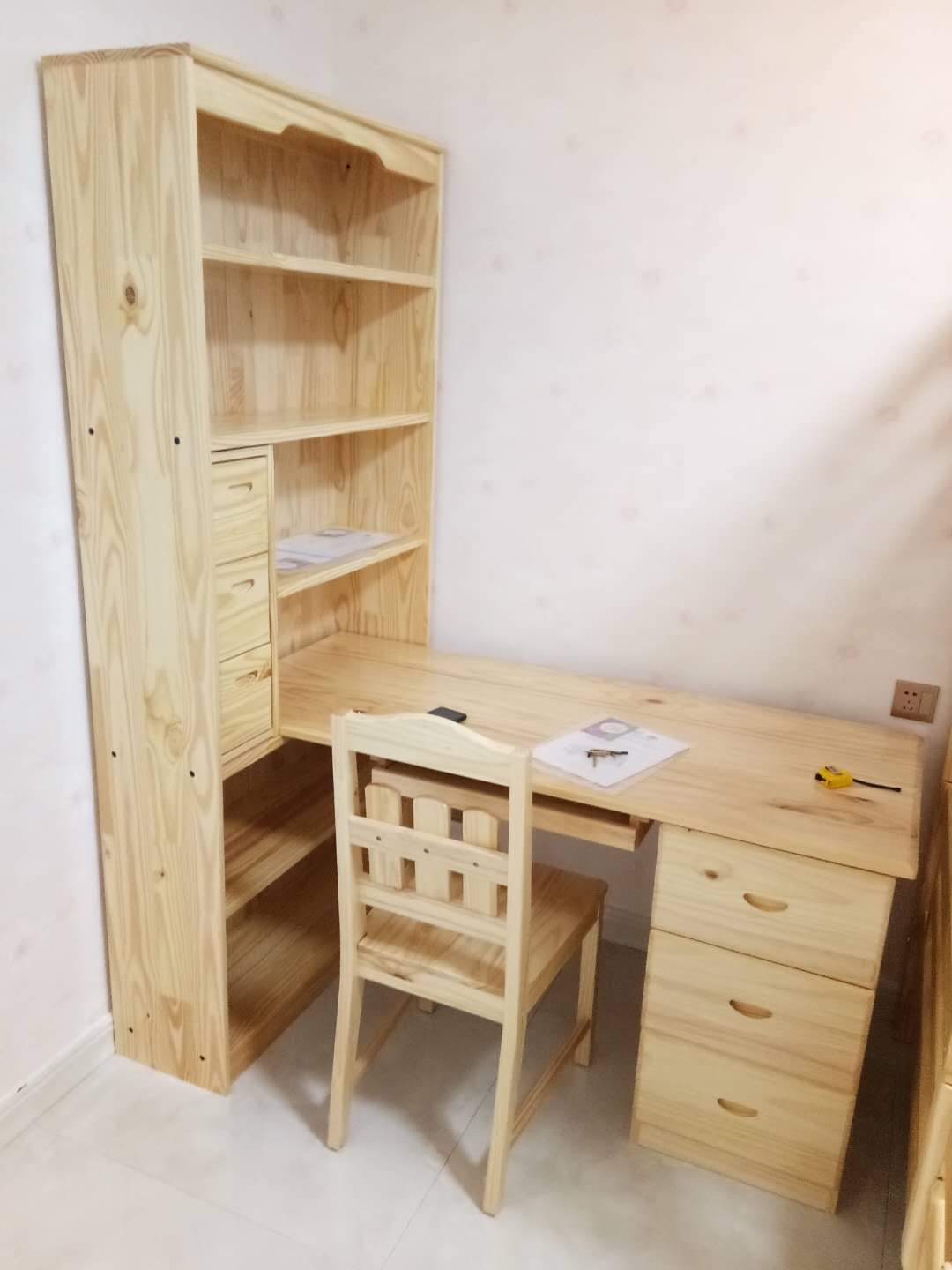 Log 1 5 m Desk T Type Desk type desk