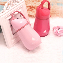 Little mini cute mini stainless steel thermos cup female male student children creative portable big belly kettle Cup cute