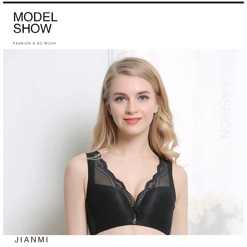 Jane J337A áo lót ren nữ gợi cảm mà không có vành thoáng khí thu thập điều chỉnh loại nhận áo ngực - Áo ngực không dây áo ngực đẹp