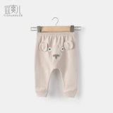 Детские штаны подходит для мужчин и женщин, хлопковые мультяшные демисезонные леггинсы для девочек, 0-1-3 лет