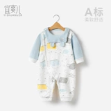 Детская хлопковая пижама, детский демисезонный комбинезон подходит для мужчин и женщин для девочек, боди для выхода на улицу