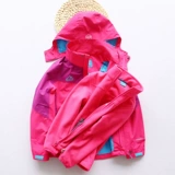 Детская съемная куртка, флисовый водонепроницаемый дорожный комплект, «три в одном», подходит для подростков