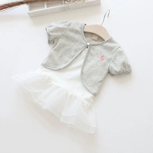 Накидка, куртка, детский жилет, тонкий кардиган, одежда для защиты от солнца, короткий рукав