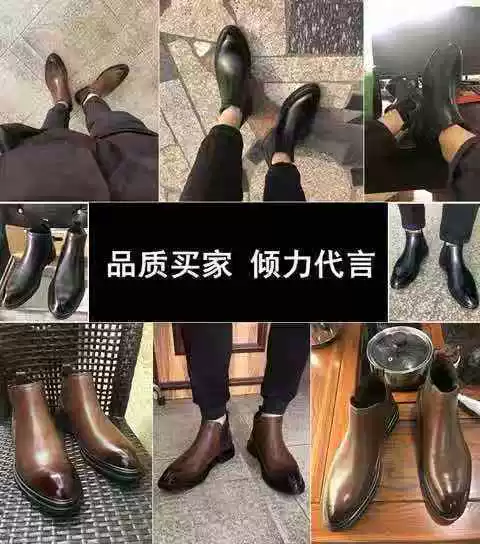 Giày nhung mùa đông cộng với giày nam mũi nhọn Chelsea phiên bản Hàn Quốc của bộ xu hướng giày ngắn Anh với sự trợ giúp của Martin ủng thủy triều