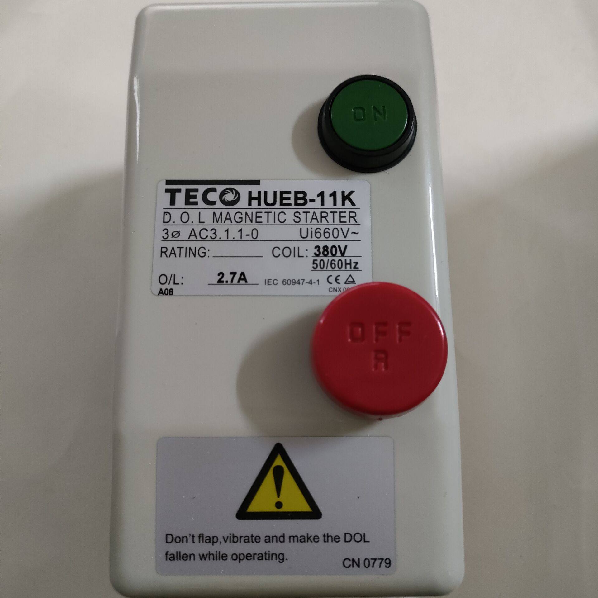 Taian Magnetic Switch Starter HUEB-11K 16K 5A 8.5A 12.5A 3.6A 5A 18A 6A