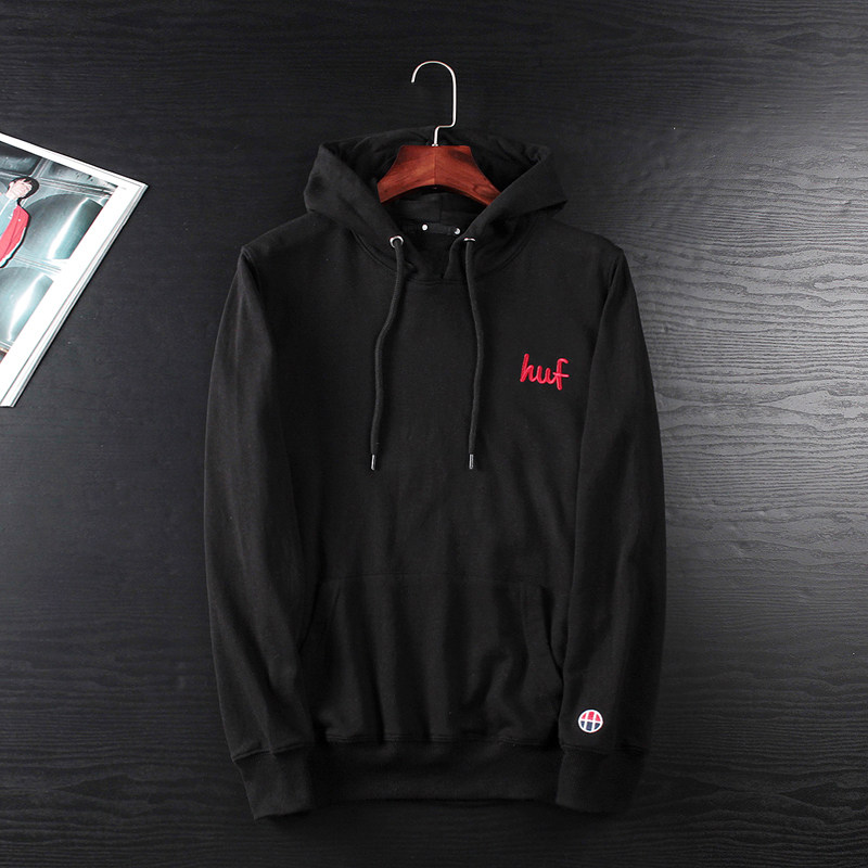 Foreign trade tail single sweater men's spring and autumn hooded pullover embroidery export original single cut label trend sports jacket top