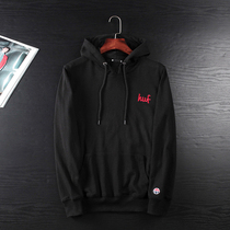 Foreign trade tail single clothes mens spring and autumn hooded pullover embroidery export original single cut trend sports coat top
