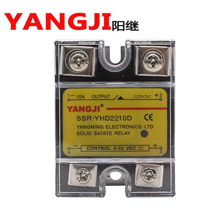 Yang following SSR YHD2210D small solid-state relay single-phase DC12V 24V DC control DC solid