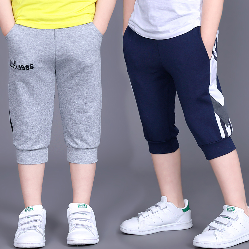 Boys 2020 mới bảy quần childrens mặc mùa hè ở trẻ em lớn quần cotton bé trai tiểu học quần short thủy triều.