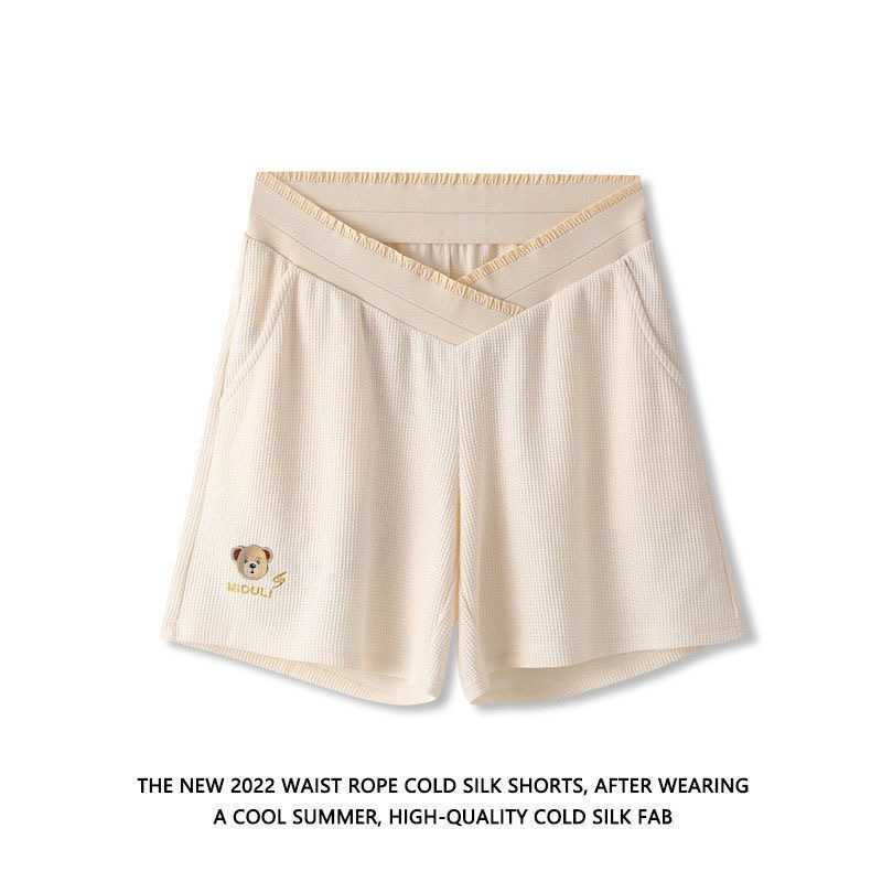 Maternity Pajama Shorts for Women, Summer Thin Shorts, Loose Fit, Slimming, Casual Maternity Belly Support Pants, Can Be Worn Outside, Adjustable Five-Point Shorts Maternity Pajama Shorts for Women, Summer Thin Shorts, Loose Fit, Slimming, Casual Maternity Belly Support Pants, Can Be Worn Outside, Adjustable Five-Point Shorts