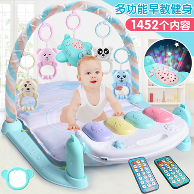 Пианино для новорожденных для младенца для спортзала, игровое одеяло, игрушка для мальчиков, 3-6-12 мес., 0-1 лет
