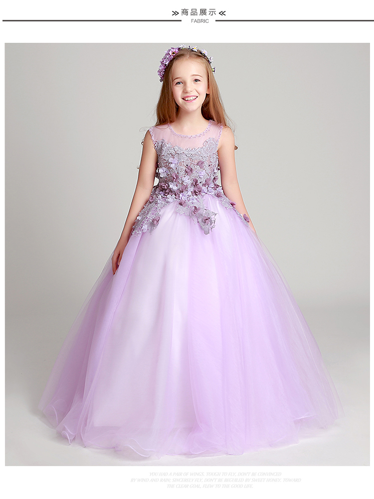 Trẻ em váy công chúa váy pettiskirt mô hình nhỏ cạnh tranh catwalk trang phục hoa dài cô gái đám cưới cô gái váy sinh nhật - Váy trẻ em váy đầm xuân hè đẹp cho bé gái