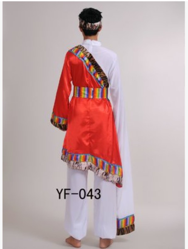 Mới Tây Tạng Tay áo Trình diễn Trang phục Nam Tây Tạng Trang phục Người lớn Quần áo Tây Tạng Nam Quần áo Tây Tạng Khiêu vũ Mặc Trang phục Quốc gia thời trang nam nữ