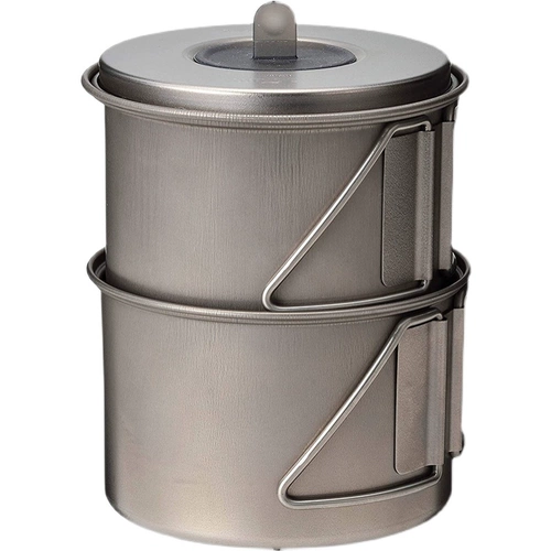 Япония Snow Peak Xuefeng Outdoor Open Camp Wild Port Cado Titanium Light Single Pot SCS-004TR