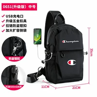 Классический черный средний двойной знак