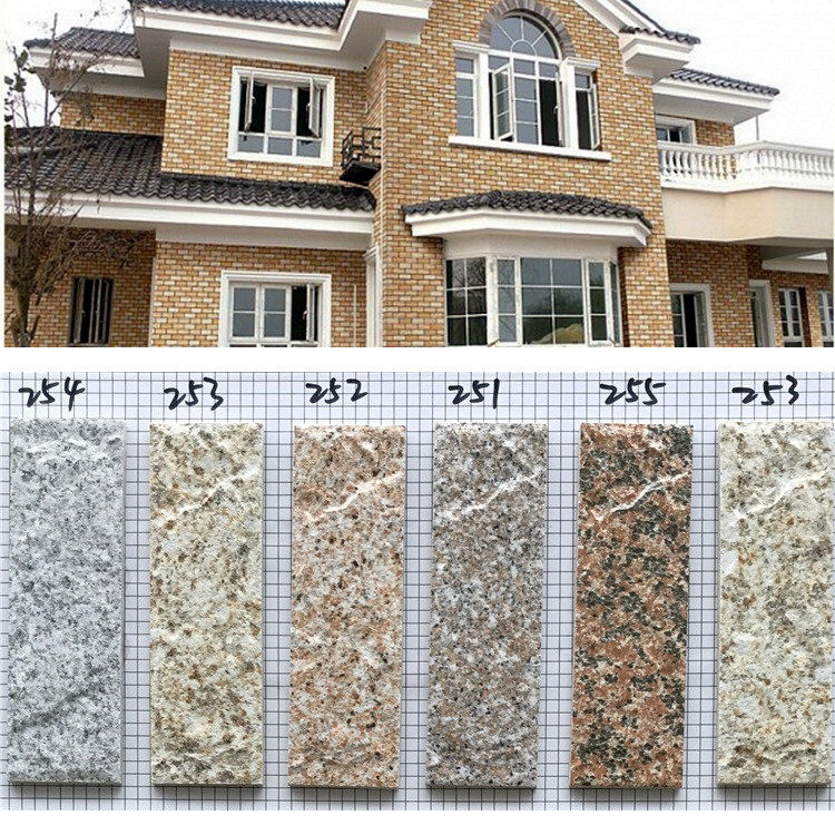 45x145 exterior wall brick tile wall brick villa three-color brick paper skin brick marble whole body brick matte hemp surface
