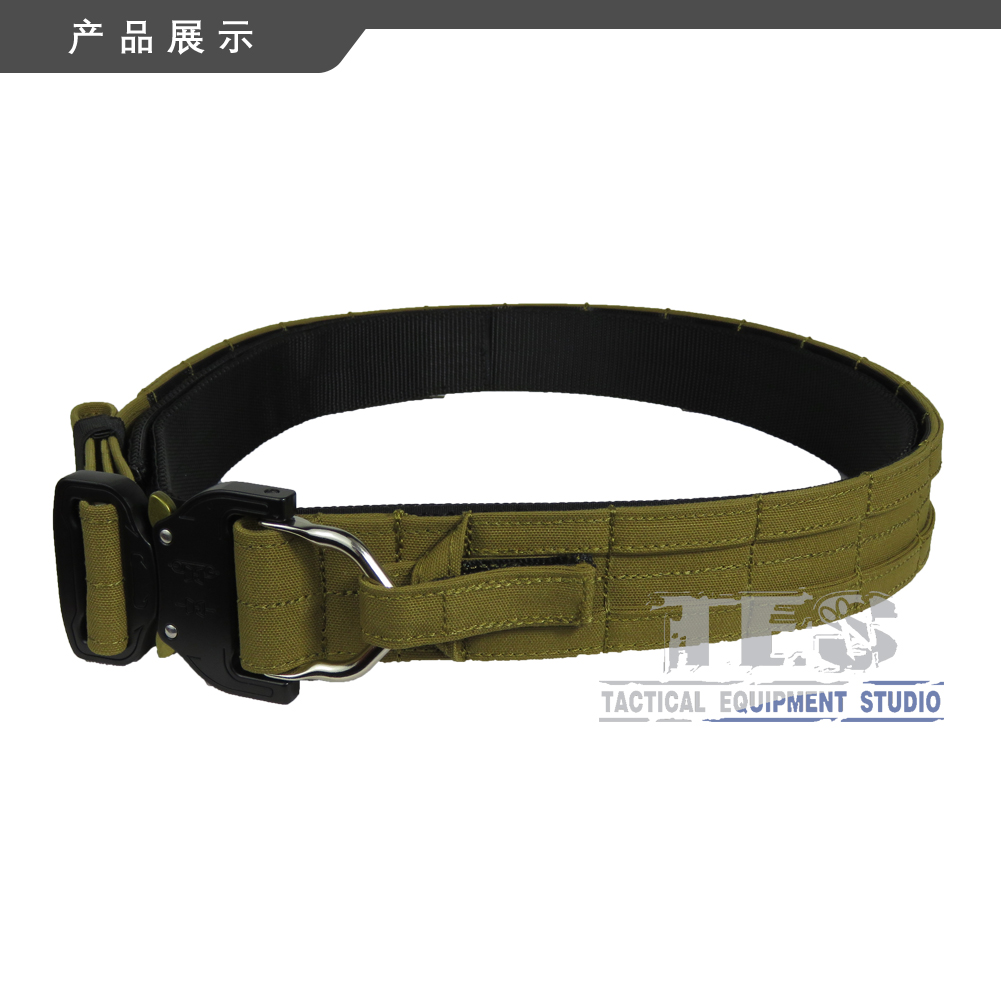 TES Wave man tactical belt light weight waist seal CB wolf brown Ronin eye snake buckle Molle-Taobao