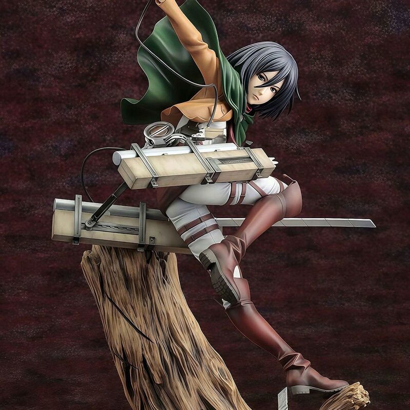 Attack on Titan Figurines and Merchandise: Mikasa Ackerman, Eren, Captain Levi Models, Gifts for Boys, Display Pieces