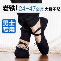 Adult Cat Paw Shoes Black Dance Shoes Soft-bottom Exercises Shoes Boys Children Ballet big code Mens body Mens body