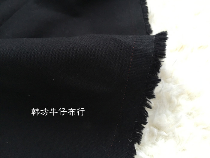 Various Black Denim Pure Cotton Stretch Skirts and Pants, Handmade DIY Fabric, Can Be Distressed with Holes. 