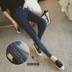 Mùa xuân hè hè quần jeans nữ 2017 mới co giãn phiên bản Hàn Quốc của quần lọt khe chân thon dài quần lỗ áo sơ mi nữ kiểu Mùa xuân
