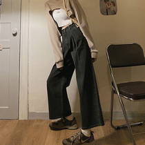 Large size spring dress 2021 new small woman wear tide personality lace side wide leg pants loose thin pants