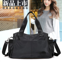 Large Bag Woman Short Trip Single Shoulder Inclined Cross Pack Waterproof Oxford Cloth 100 Hitch Casual Handbag Multifunction Mommy Bag