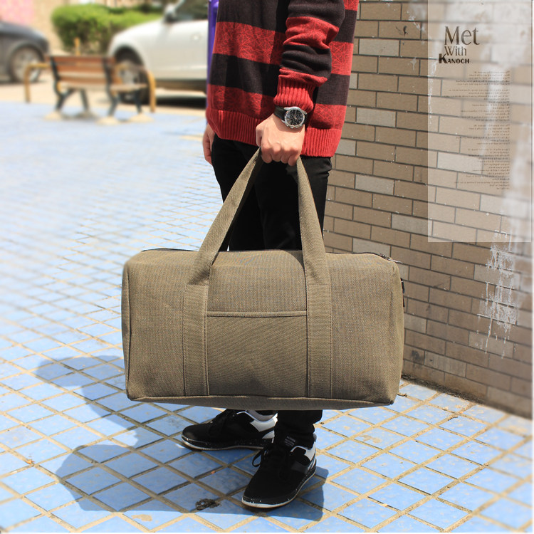 Large Capacity Working Canvas Carry-on Travel Bag Men Travel Containing Women's Hand Luggage Travel Bag Travel Bag