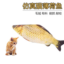 Cats Toys Mint Fish Pillow Imitation Fish Kids Grinding Teeth Toys Pet Products Fun Cats Plush Toys