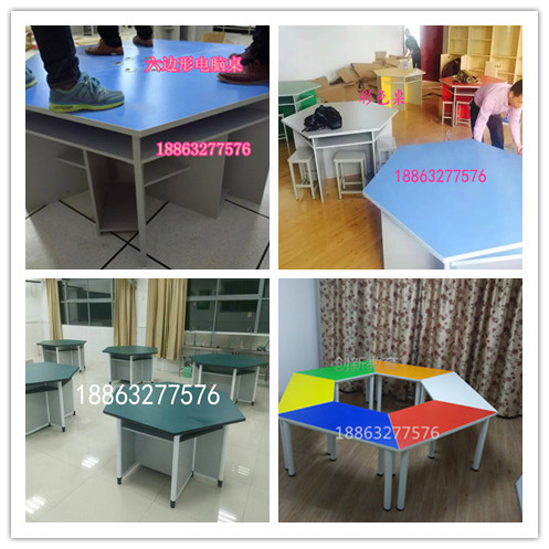 Купить Офисная мебель Шестиугольный стол цвет трапецоида таблицы ...