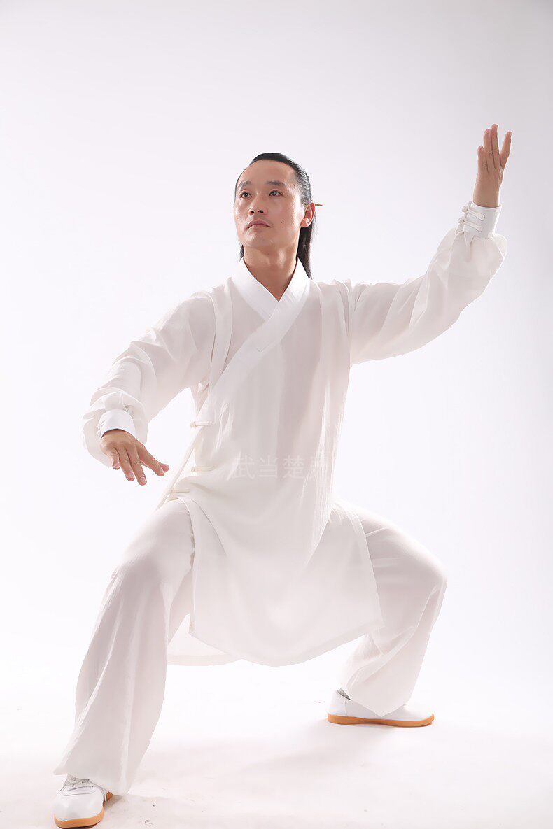 форма для Тай-Чи 三件套装太极服武术养生服男女士长袍道士服装道袍练功服茶服汉服
