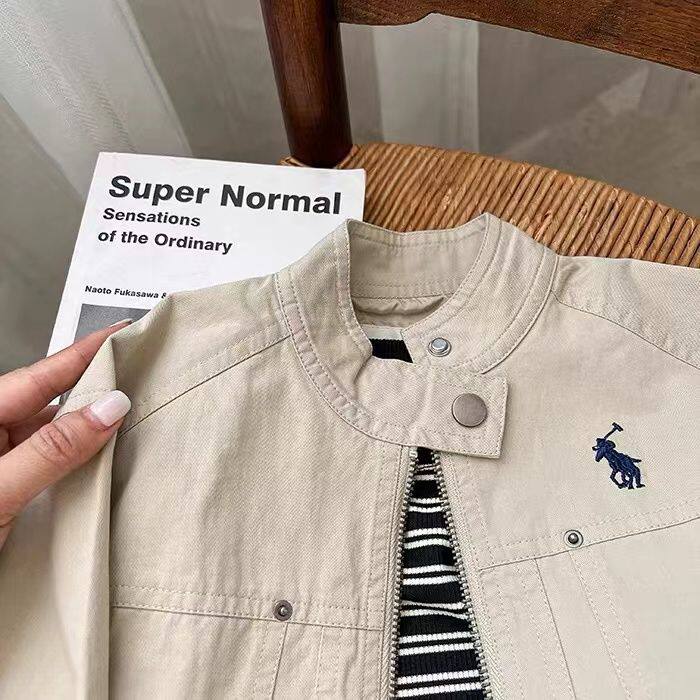 Детская демисезонная куртка для мальчиков, в корейском стиле, в западном стиле 