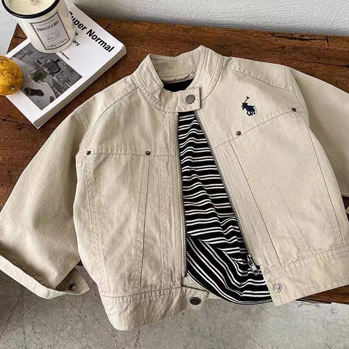 Детская демисезонная куртка для мальчиков, в корейском стиле, в западном стиле 